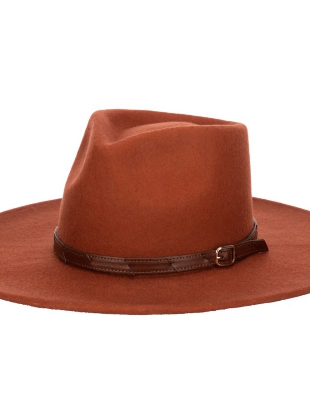 Flameworthy - Women’s Felt Fedora w/ Belted Sliced Band
